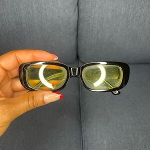 Black Sunglasses with Yellow Lenses